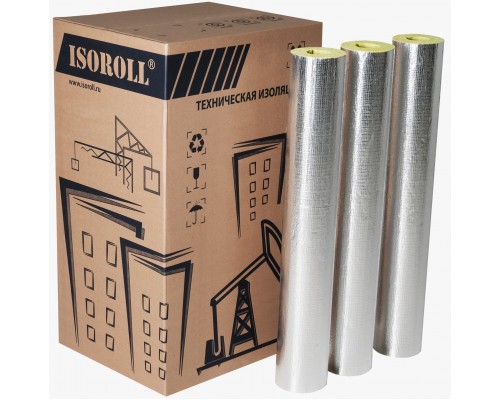 Цилиндры минераловатные ISOROLL с фольгой 60x250- 1