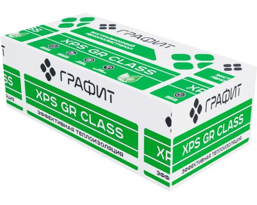 Утеплитель XPS ГРАФИТ GR CLASS 1180x580x 50мм, 0,27376м3