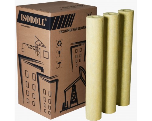 Цилиндры минераловатные ISOROLL без фольги 50x076- 1