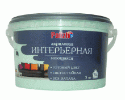 Краска моющаяся акриловая мохито 3,7кг Palizh интерьерная PC-306-3.7