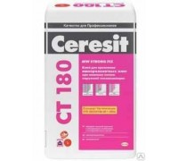 Клей для теплоизоляции CERESIT CT 180, 25кг для минеральной ваты