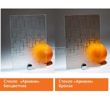Стекло узорчатое рифленое АРМАНИ бесцветное 4мм 2250x1605мм