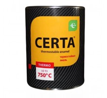 Эмаль термостойкая CERTA черная  0,4кг