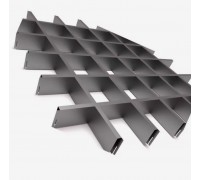 Рейка направляющая Грильято стандарт 150x150 L= 600 h40 серый графит