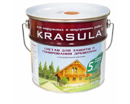 Пропитка для древесины KRASULA орех 3,3л