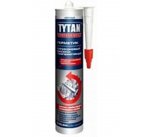 Герметик TYTAN Professional высокотемпературный силиконовый красный,  280мл