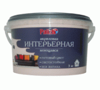 Краска моющаяся акриловая барбарис  3,7кг Palizh интерьерная PC-312-3.7