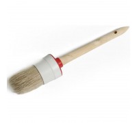 Кисть круглая натуральная щетина  20мм деревянная ручка