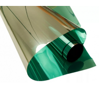 Пленка тонированная солнцезащитная   зеленый/серебро  42мкм 1,52x30м