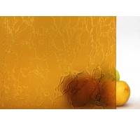 Стекло узорчатое рифленое СУЗОРЬЕ желтое 4мм 2100х1600мм