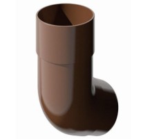 Колено водосточной трубы 45°  ф82мм VERAT  коричневый